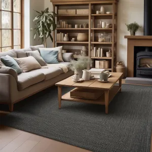 Black Braided Area Rugs