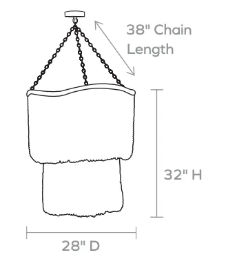 Bora Bora Coco Bead Chandelier