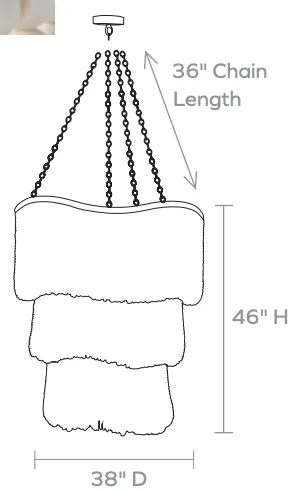 Bora Bora Coco Bead Chandelier