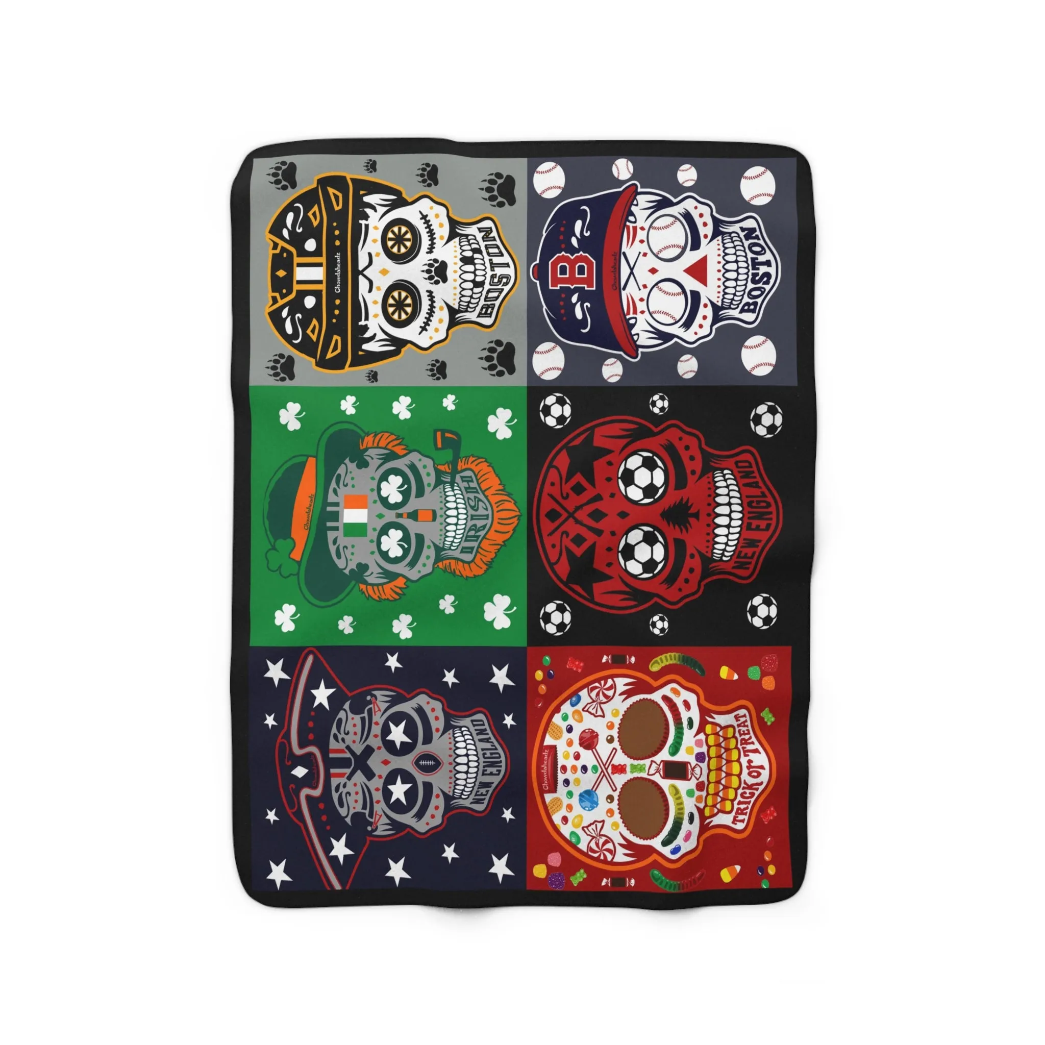 Boston Dead Headz Sherpa Fleece Blanket