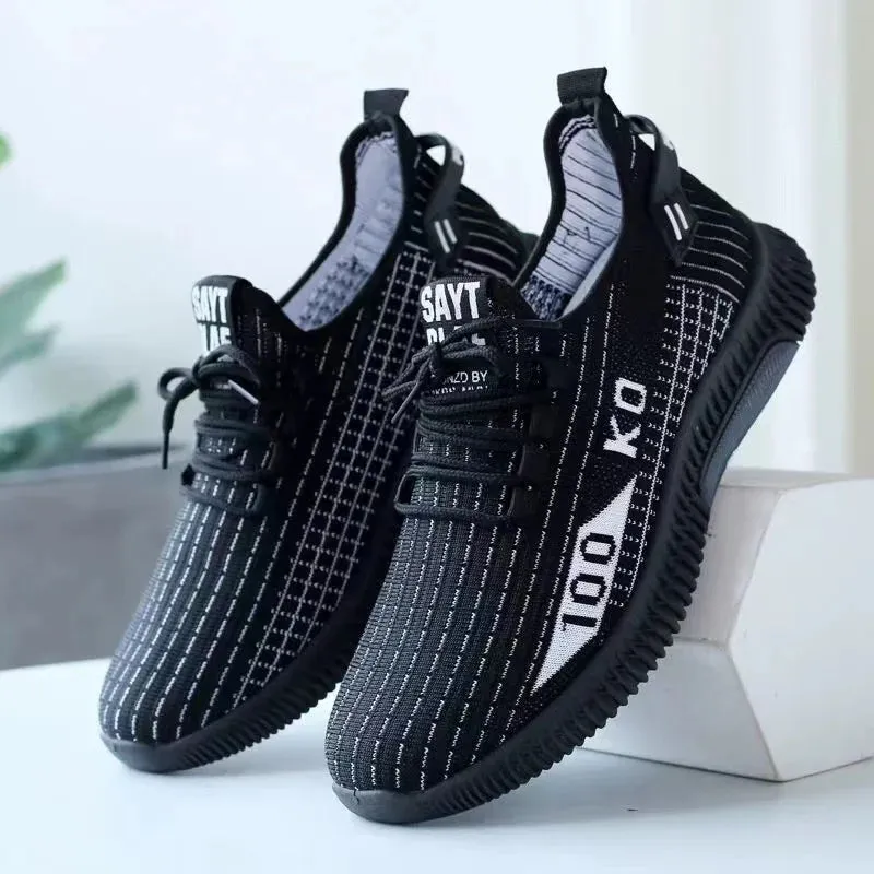 Breathable Mesh Casual Work Shoes - Soft Soled & Non-Slip