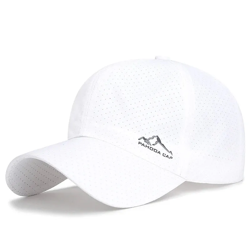 Breathable Snapback Baseball Cap - Fashionable Mesh Sun Hat Adjustable