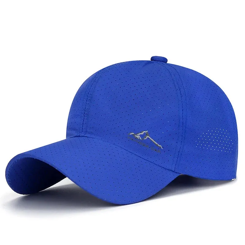 Breathable Snapback Baseball Cap - Fashionable Mesh Sun Hat Adjustable