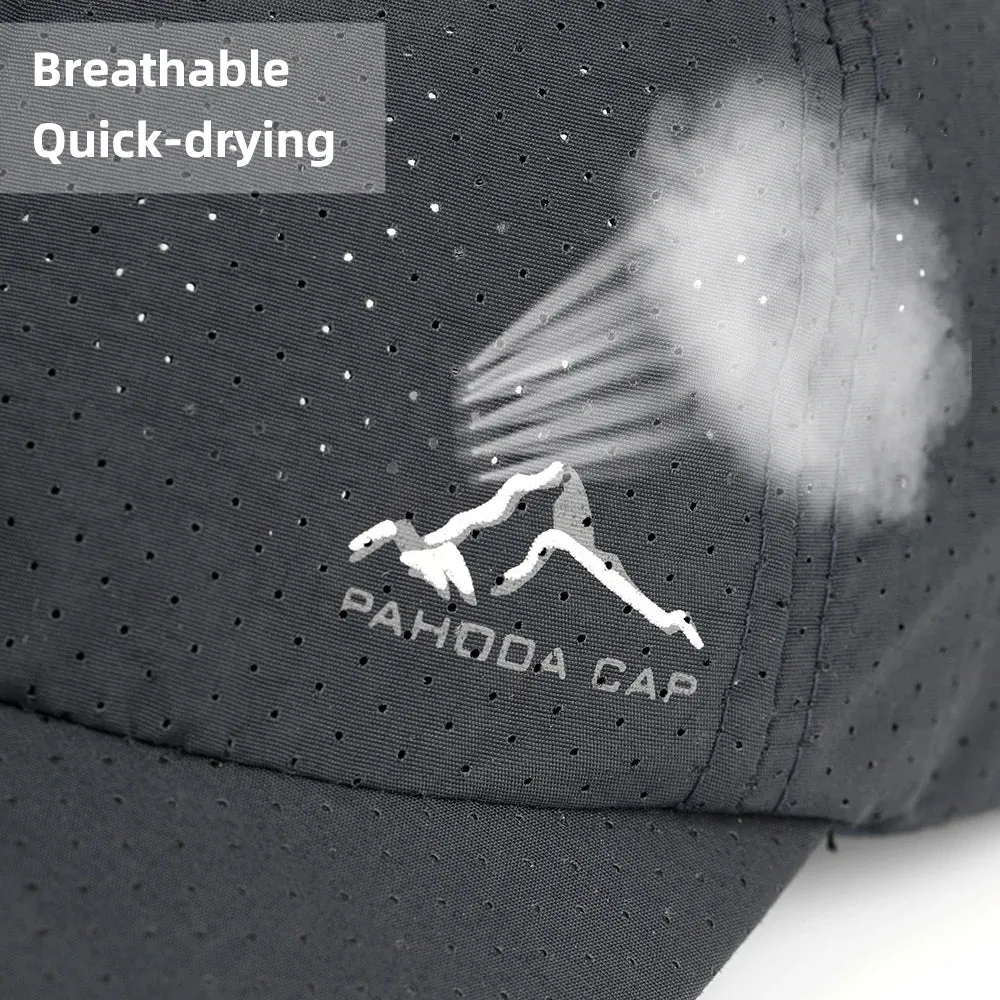 Breathable Snapback Baseball Cap - Fashionable Mesh Sun Hat Adjustable