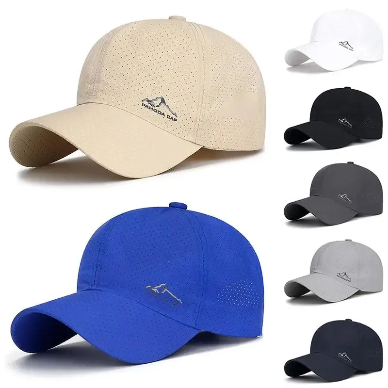 Breathable Snapback Baseball Cap - Fashionable Mesh Sun Hat Adjustable