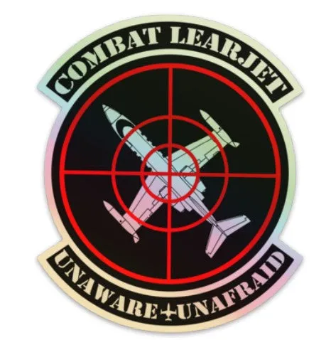 Combat Learjet Holographic Sticker