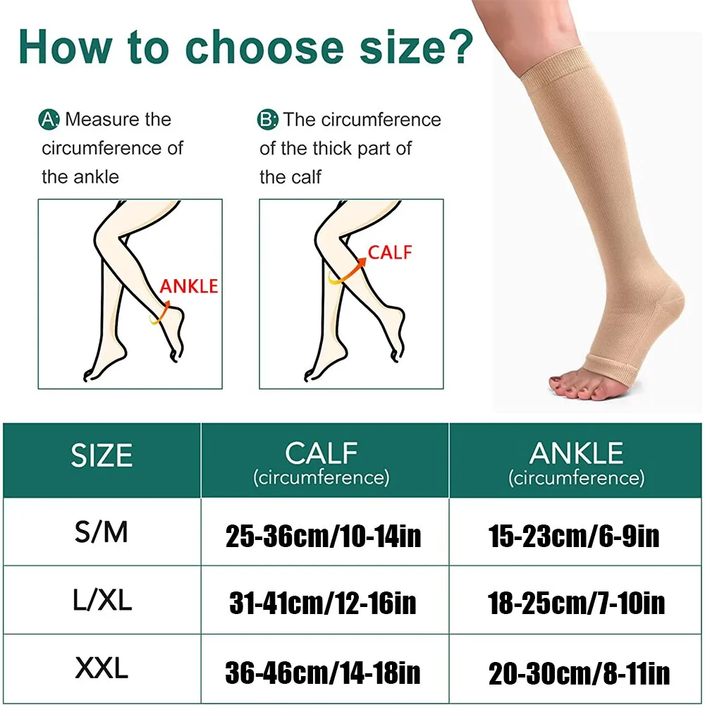 Copper Compression Sock Compression Stockings Zipper Compression Sock