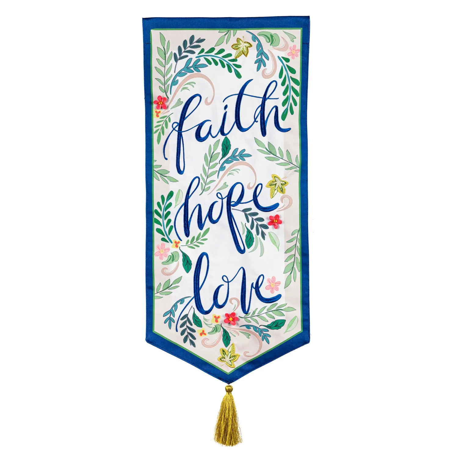Faith Hope Love Everlasting Impressions Textile Décor,14l10177xl