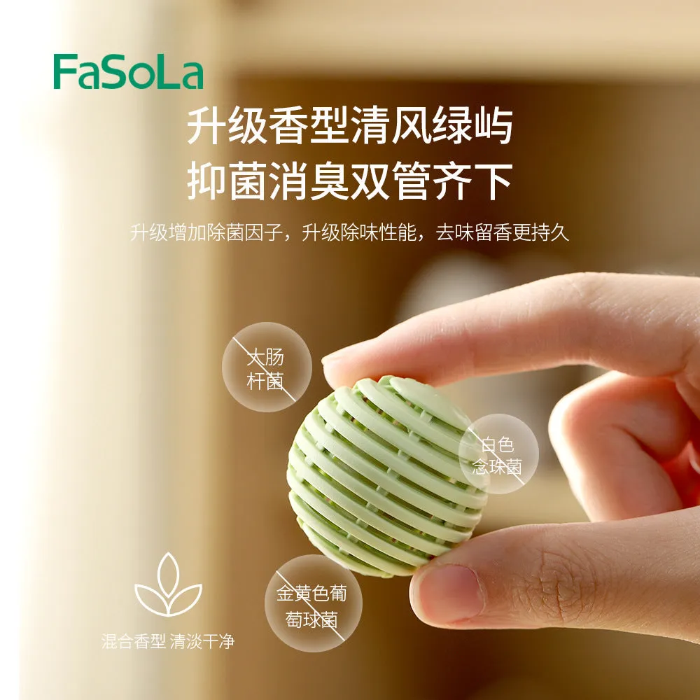 FaSoLa Shoe Deodorizer Balls - Lemongrass and Mugwort, 6 Pieces, 3.5cm Diameter