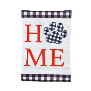 HOME PawprintGarden Burlap Flag,14b10117