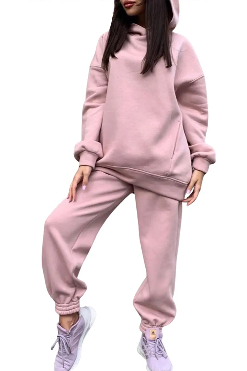 HUT1266 Cozy Oversized Jogger Set