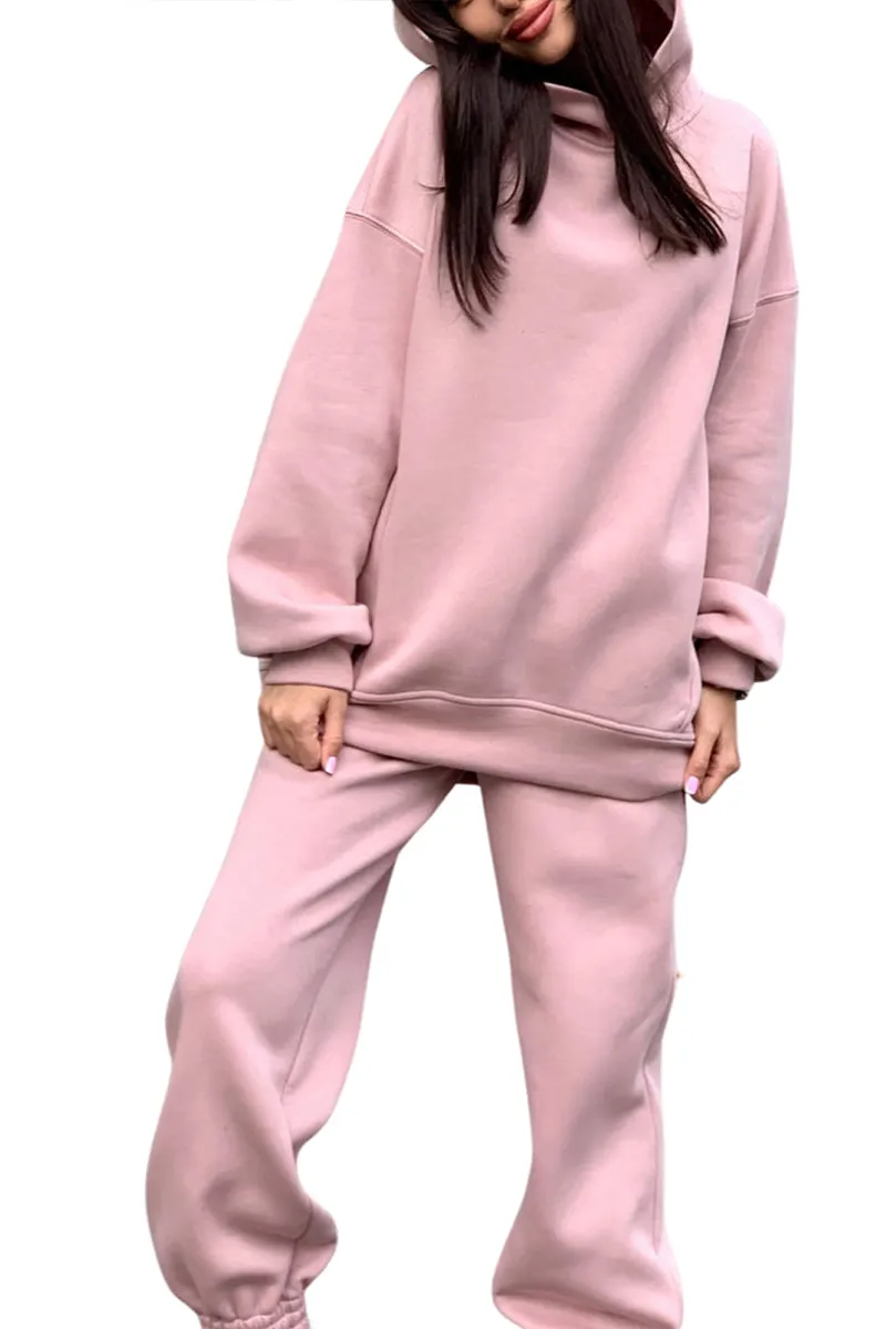 HUT1266 Cozy Oversized Jogger Set