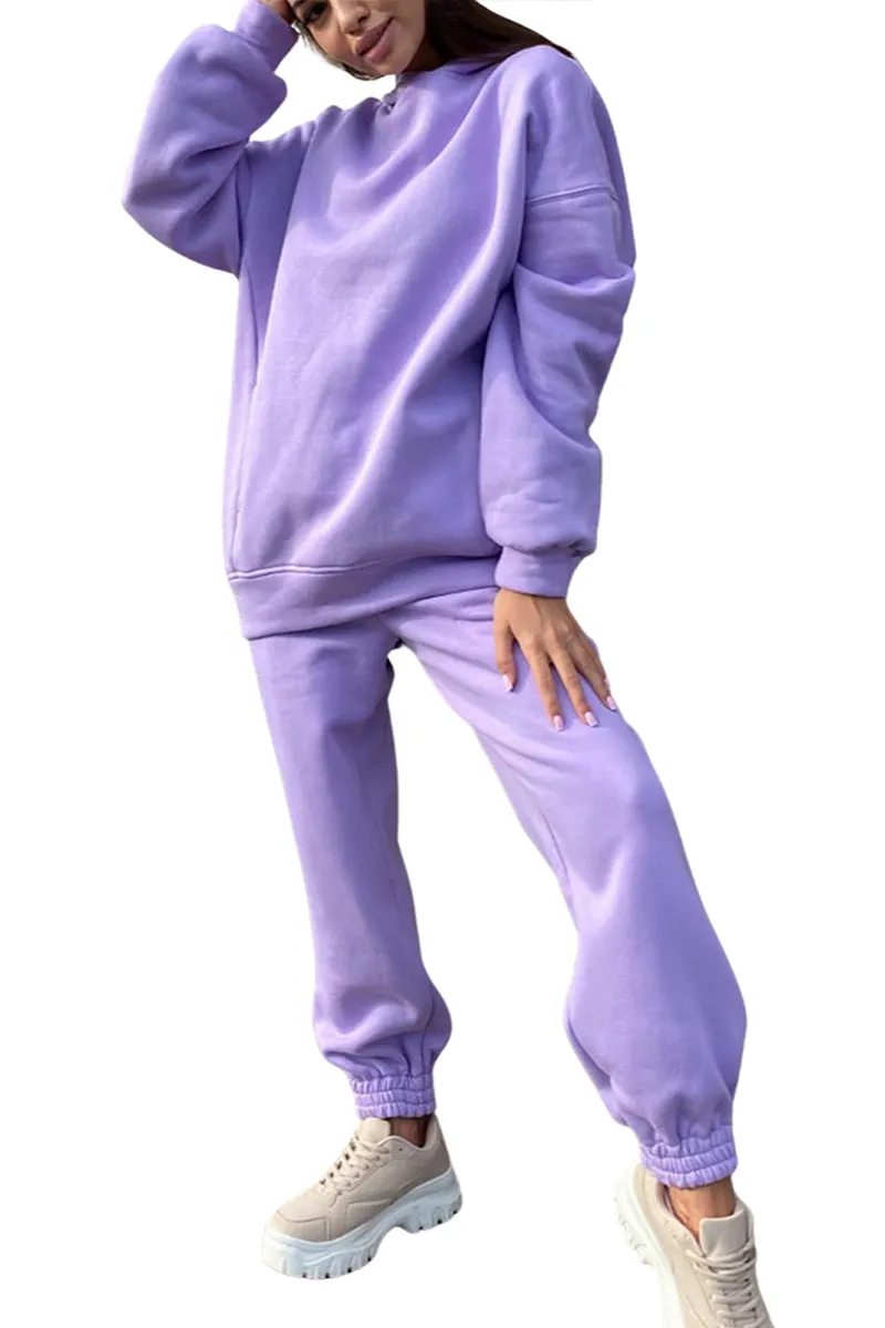 HUT1266 Cozy Oversized Jogger Set
