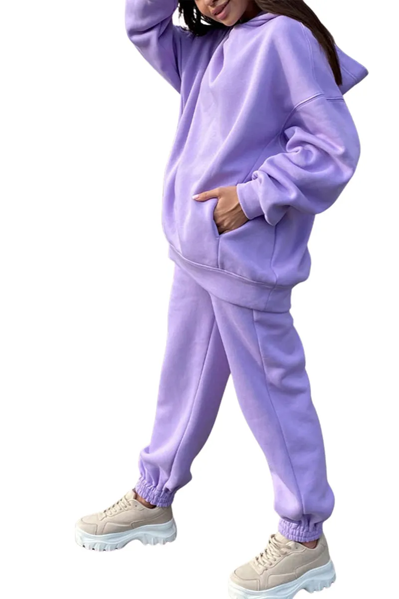 HUT1266 Cozy Oversized Jogger Set