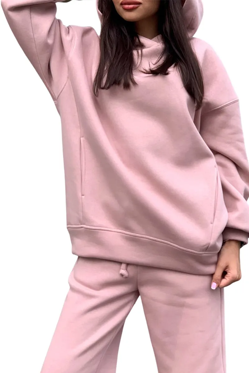 HUT1266 Cozy Oversized Jogger Set