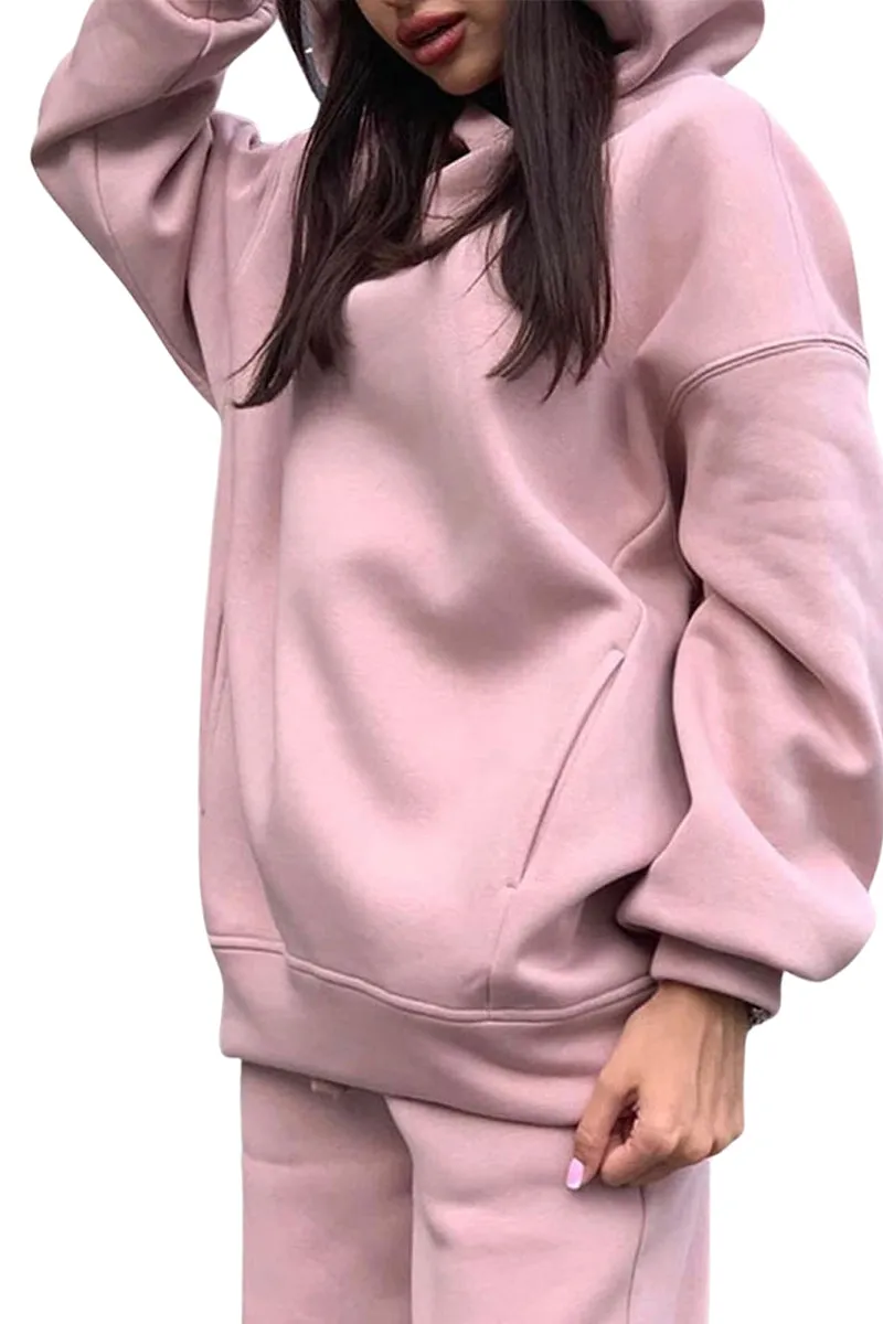 HUT1266 Cozy Oversized Jogger Set