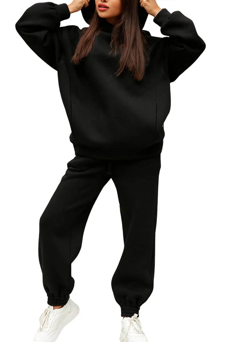 HUT1266 Cozy Oversized Jogger Set