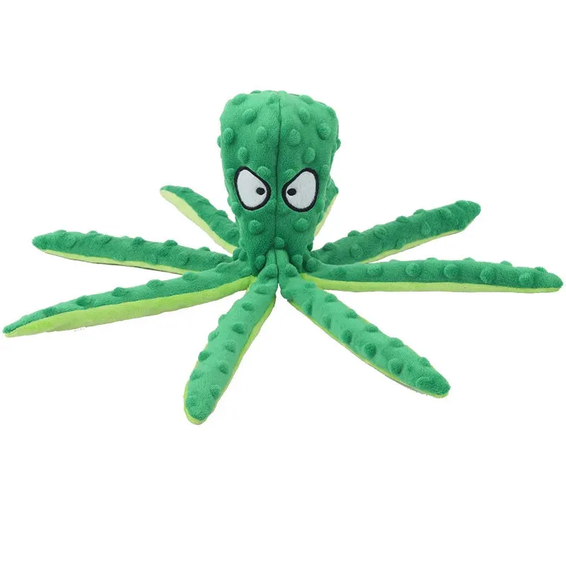 Indestructible Octopus Plush Dog Toy