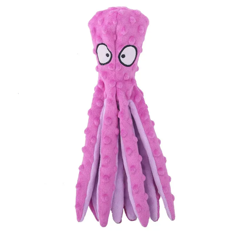 Indestructible Octopus Plush Dog Toy