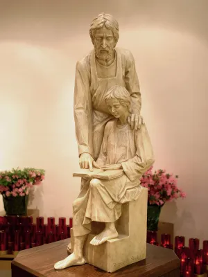 Joseph teaching Jesus