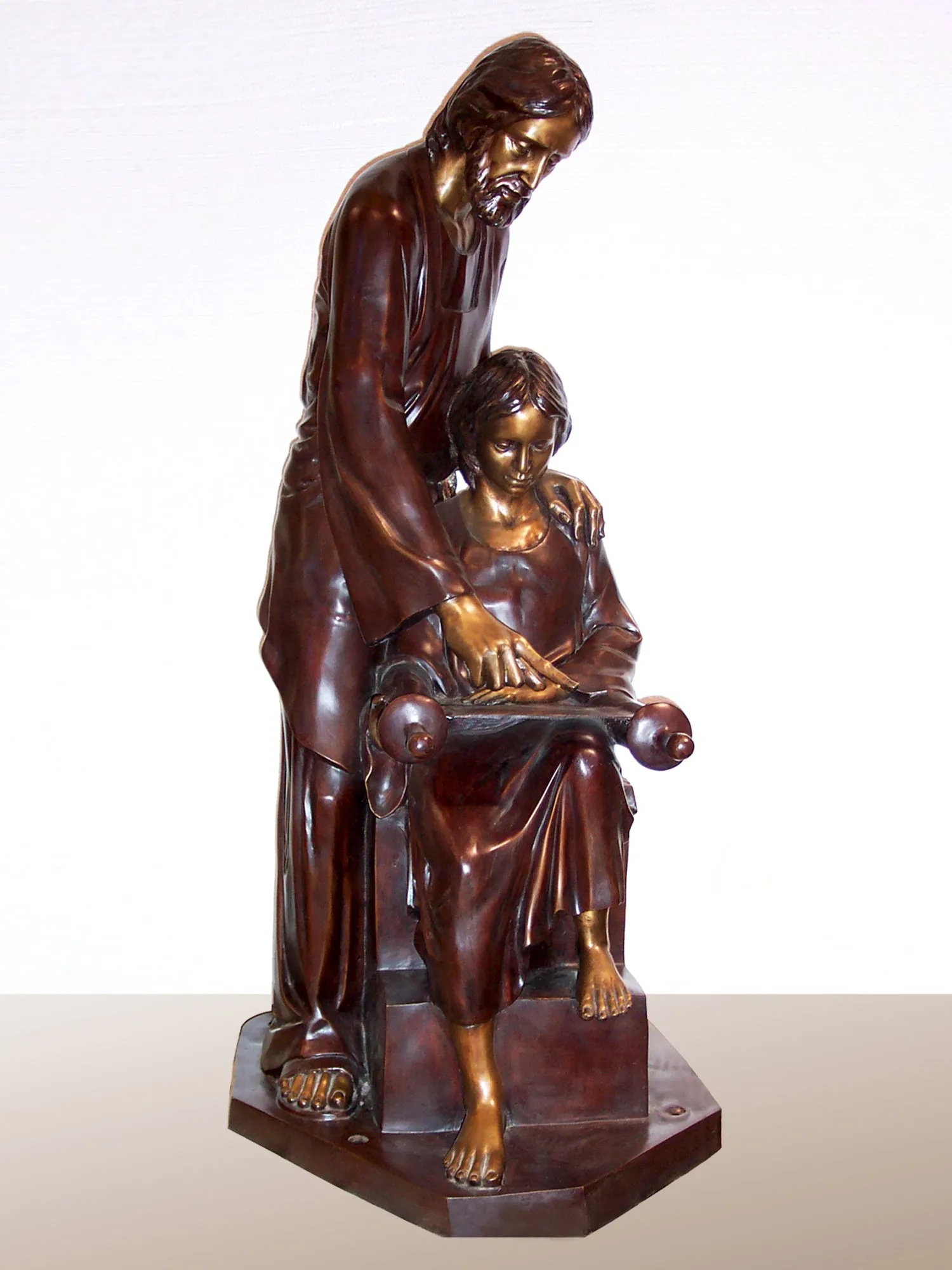 Joseph teaching Jesus