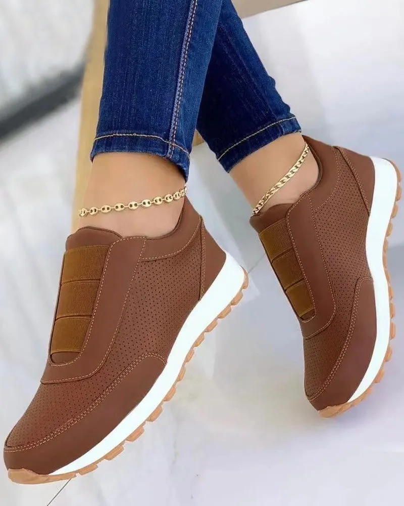Kennedy - Lässige und Atmungsaktive Frühling-Slip-On-Sneakers für Damen