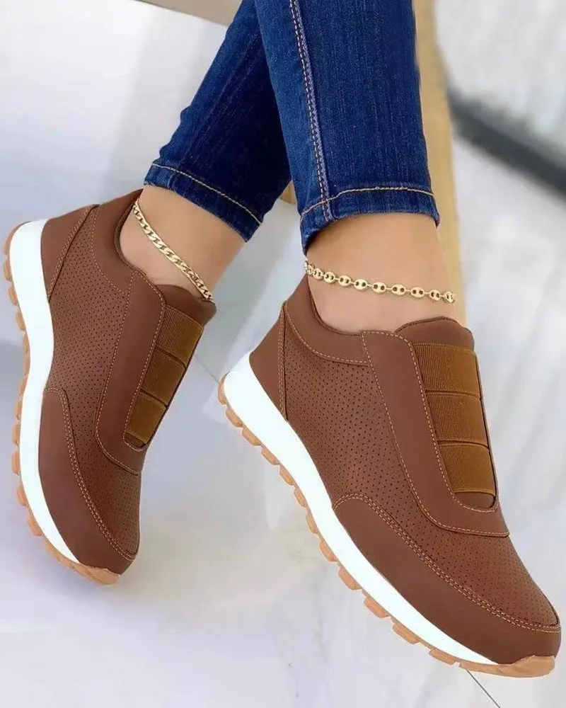 Kennedy - Lässige und Atmungsaktive Frühling-Slip-On-Sneakers für Damen
