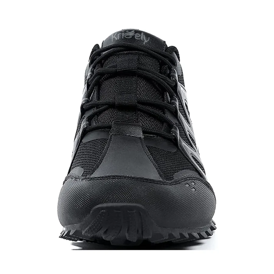 Kricely Men's Super Grip Trail Runner - Ultralight Mountain and Gym Shoes with Multi-terrain Non-slip Shoes Wide Fit