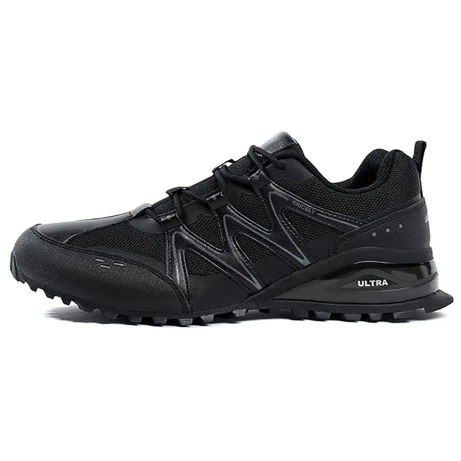 Kricely Men's Super Grip Trail Runner - Ultralight Mountain and Gym Shoes with Multi-terrain Non-slip Shoes Wide Fit