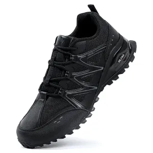 Kricely Men's Super Grip Trail Runner - Ultralight Mountain and Gym Shoes with Multi-terrain Non-slip Shoes Wide Fit