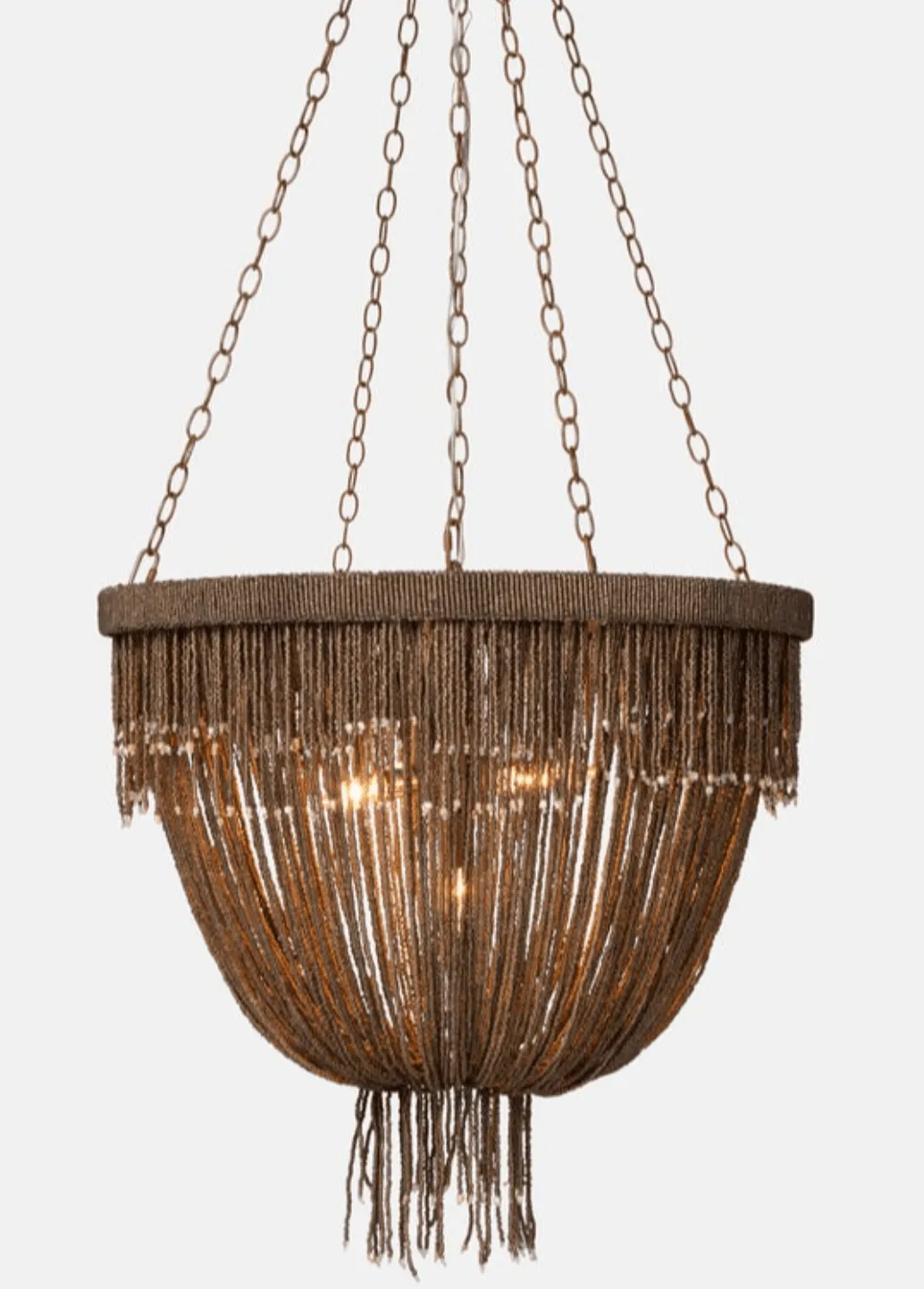 Le Carmen Coco Bead Chandelier - Dark Bronze