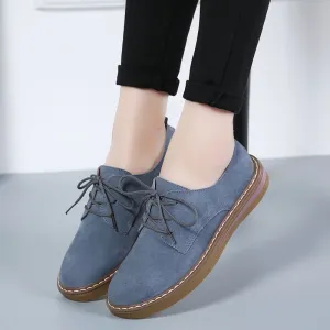 Leather Casual Women's Shoes Soft and Comfortable Flat Shoes