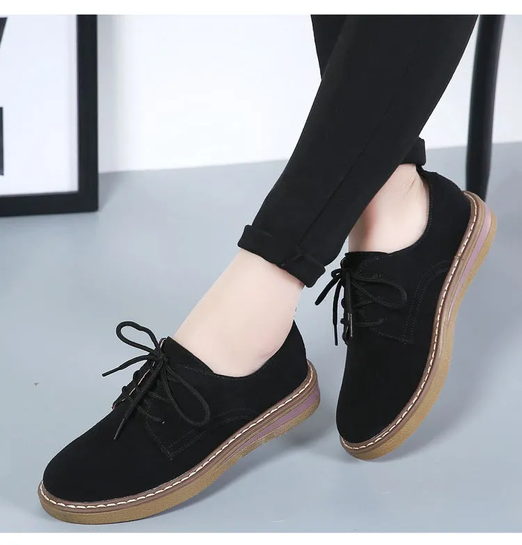 Leather Casual Women's Shoes Soft and Comfortable Flat Shoes