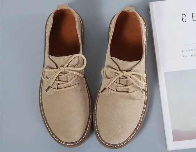 Leather Casual Women's Shoes Soft and Comfortable Flat Shoes