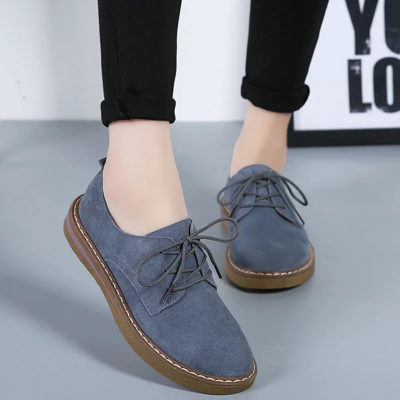 Leather Casual Women's Shoes Soft and Comfortable Flat Shoes