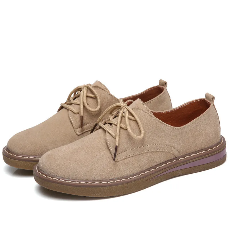 Leather Casual Women's Shoes Soft and Comfortable Flat Shoes
