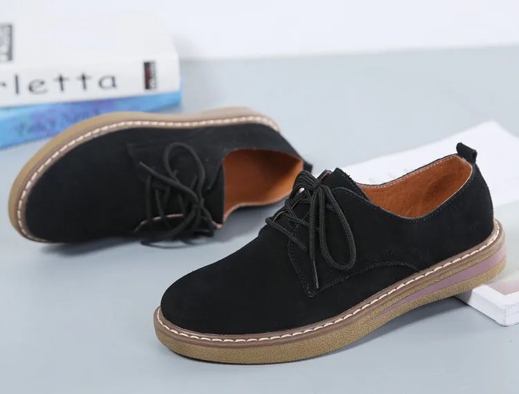 Leather Casual Women's Shoes Soft and Comfortable Flat Shoes