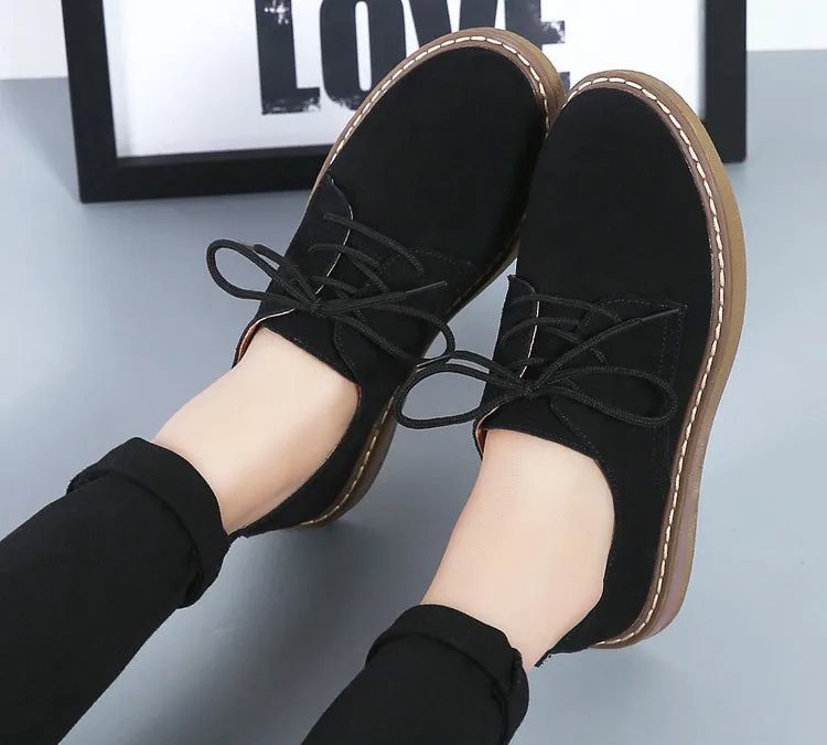Leather Casual Women's Shoes Soft and Comfortable Flat Shoes