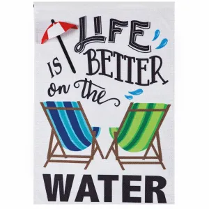 Life is Better on the Water Suede House,z13s8510