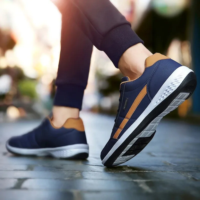 Matteo – Trendy Casual PU Leather Men’s Sneakers