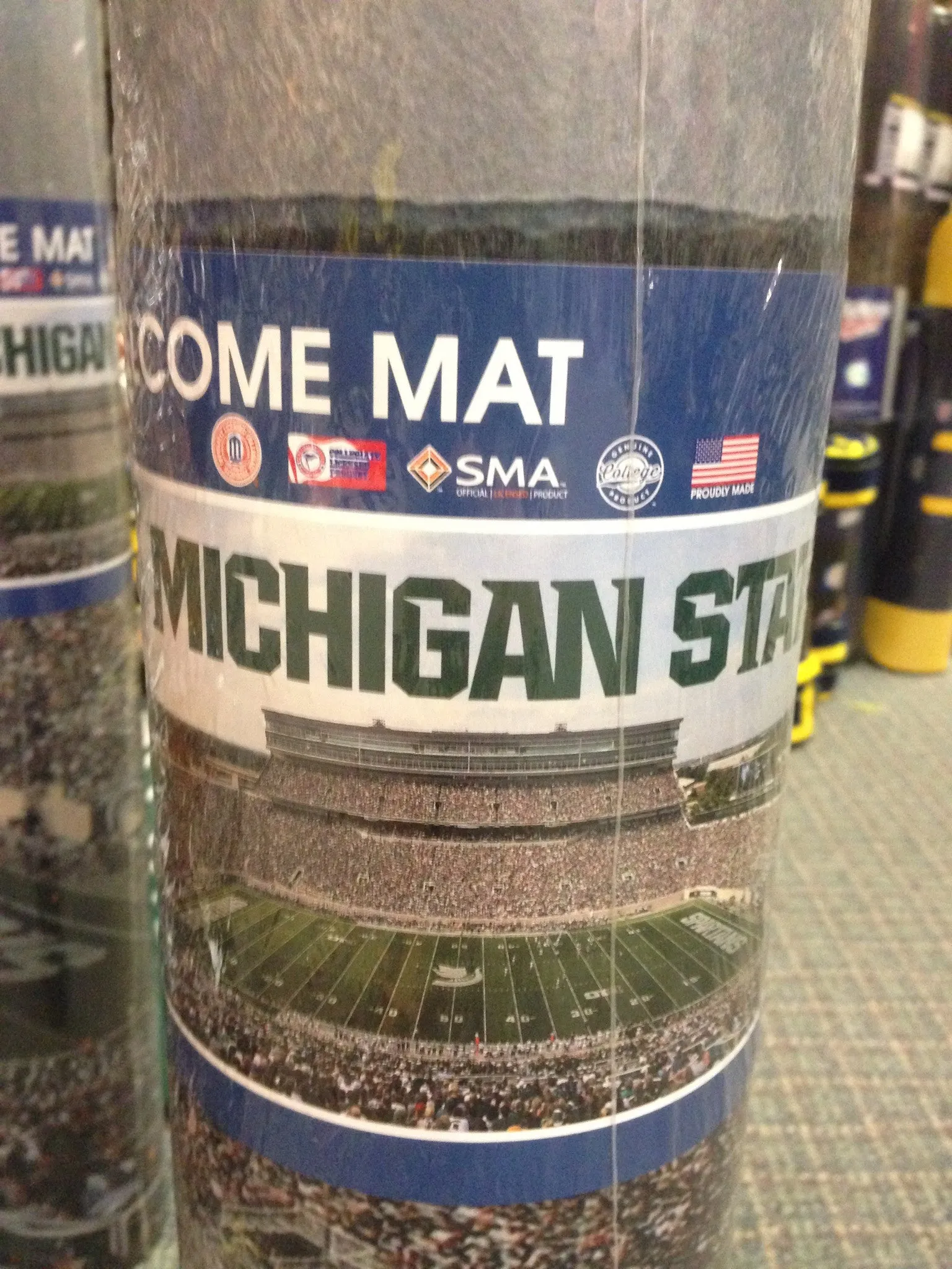 Michigan State Large Football Field Welcome Mat 28" x 52"