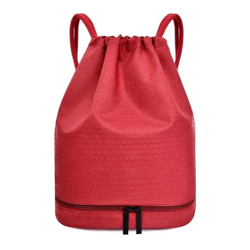 Nasser und trockener Kordelzug Rucksack mit Schuhkarton