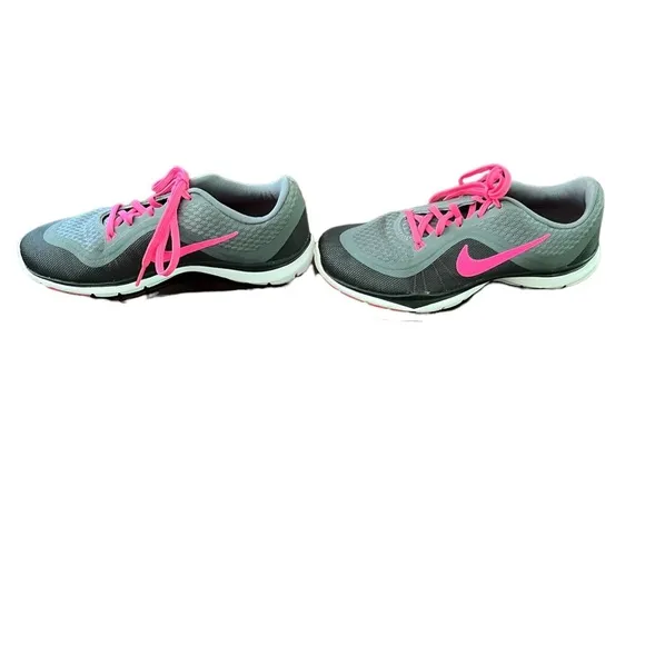 Nike training flex TR6 gray with pink laces