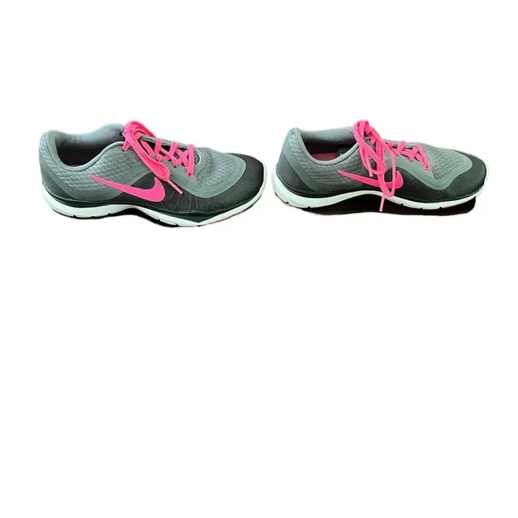 Nike training flex TR6 gray with pink laces
