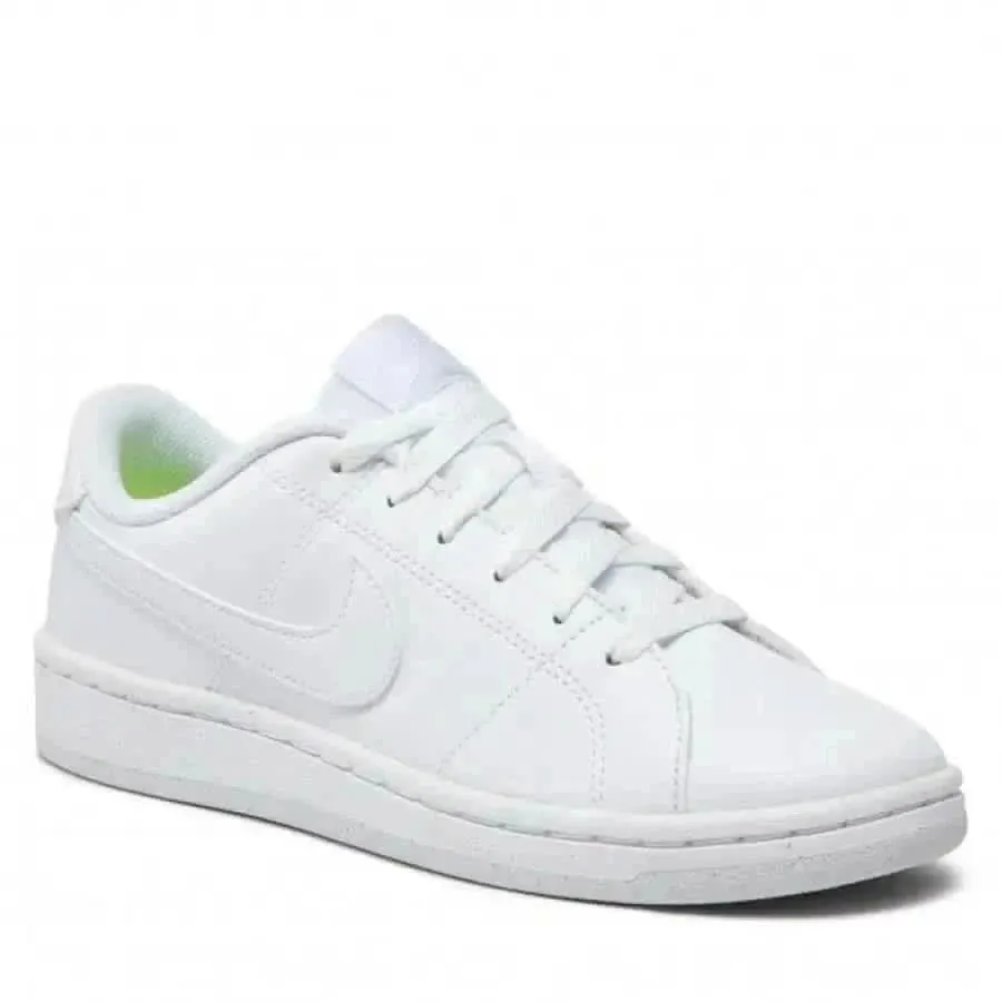 Nike Women's White Sneakers with Laces and Slip-On Design