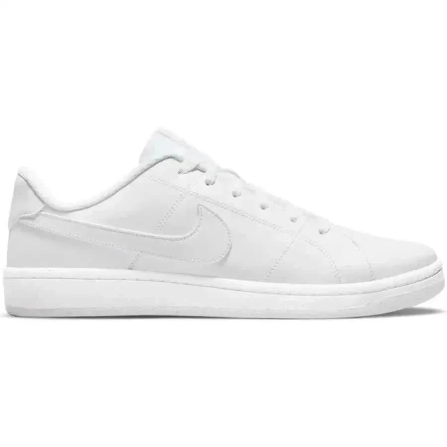 Nike Women's White Sneakers with Laces and Slip-On Design