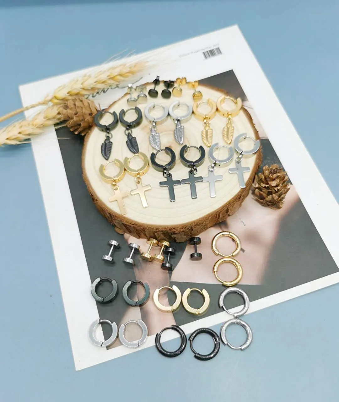 Punk Dangle  Stainless Steel Earring