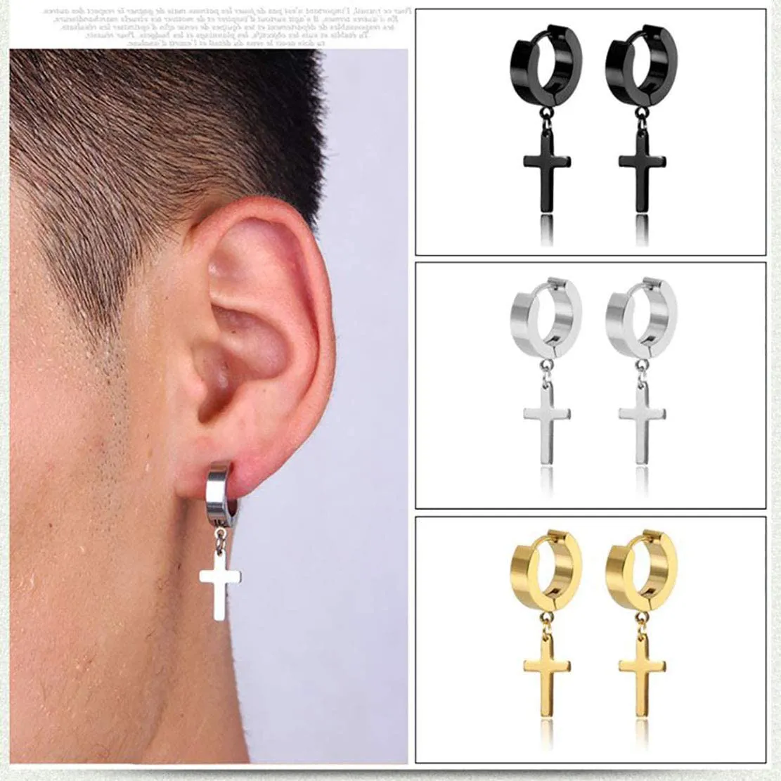Punk Dangle  Stainless Steel Earring
