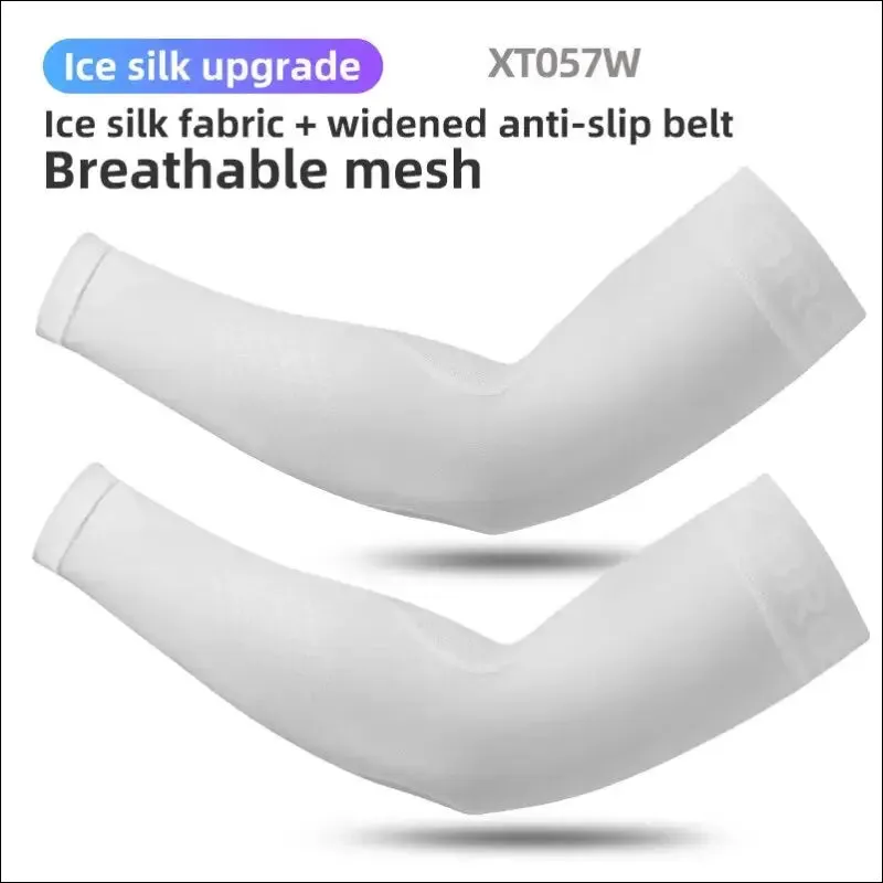 Rockbros ice fabric running camping arm warmers basketball sleeve running arm sleeve cycling