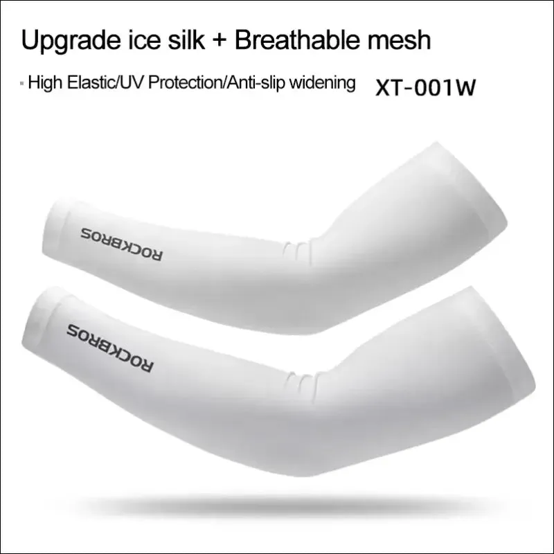 Rockbros ice fabric running camping arm warmers basketball sleeve running arm sleeve cycling
